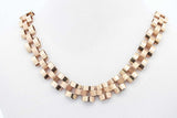 10k Yellow Gold Watch Band Style Chain Necklace 17.5 Grams 21.5 Inch Eb0426srxde