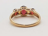 Garnet Citrine 10k Yellow Gold 2.4g Ring Size 7 Do1125ixde