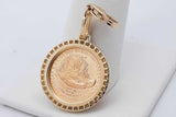2023 Liberty 5 Dollar 1/10 Oz Fine Gold Coin Pendant With Diamond Bezel 6.2 Grams Eb0626irxsa
