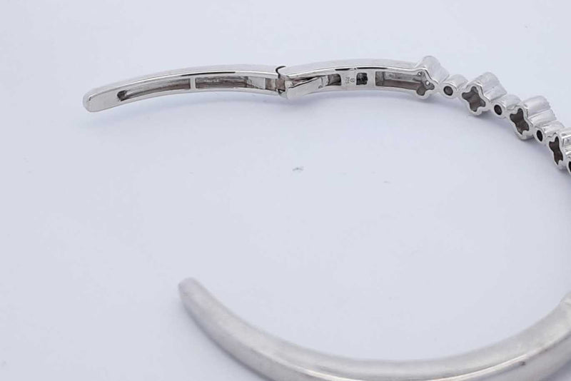 Approx. 1.56ctw Lab Grown Diamond Cuff Bracelet Sterling Silver 18g Eb1124lesdu