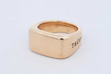 Tiffany & Co. Makers 18k Yellow Gold Signet Ring 24 Grams Size 9 Eb0726lrxzde