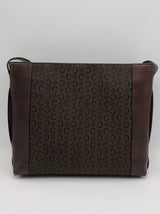 Celine C Macadam Canvas & Leather Shoulder Bag Eb1026crsa