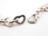 Tiffany & Co. Heart Links Necklace In Silver & 18k Gold 71g 16 Inch Fw0726orxdu