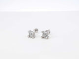 0.50 Cttw Princess-cut Diamond & 14k White Gold Illusion Set Earrings 1.3 Grams Fw0826orxdu