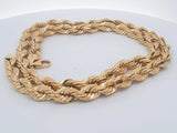 14k Yellow Gold 95.2 Grams Rope Chain 21 In Aa0326przcsa