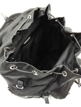Prada Re-nylon & Saffiano Leather Backpack In Black Fw0226exzdu