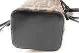 Fendi Embossed Ff Monogram Mini Mon Tressor Crossbody Bucket Bag Eb1125cxzde