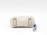Mini Luxury Bag Charm In Ivory Fw0825idu