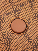 Mcm Himmell Triangle Pouch In Cognac Lauretos Coated Canvas Fw0725crdu