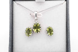 Set Of 5 Gemstone Ensemble Sets In Sterling Silver Eb0925crsa