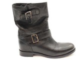 Prada Black Leather Boots Size Eu 38 Do0925oxzde