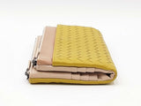 Bottega Veneta Duo Clutch In Lime Green & Beige Intrecciato Leather Fw0926lcrdu