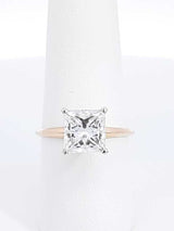 2.75 Ctw Lab-grown Diamond & 14k Gold Solitaire Ring 2.6 Gram Size 8 Fw0226rzxdu
