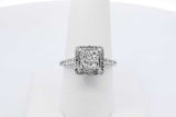1.28cttw Diamond Ring In 14k White Gold 3.7 Grams Size 7.75 Eb0626rwxdu