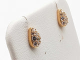0.10 Cttw Natural Diamonds 14k Yg 1.9g Tear Drop Stud Earrings Do0626oxzde