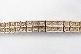 Approx. 1.26ctw Diamond 14k Yellow Gold Bracelet 21.8 Grams 7 Inch Eb1124cxzsa