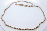 14k Yellow Gold Rope Chain Necklace 43 Grams 28.5 Inch Eb0626wxxzde