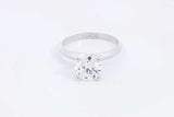 1.4ctw Diamond Ring In 14k White Gold 2.5 Grams Size 6 Eb1024olxzsa