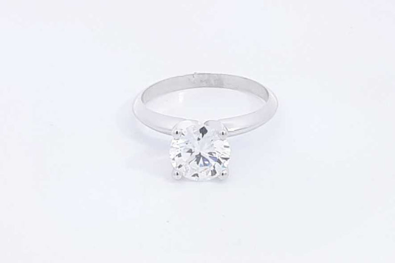 1.4ctw Diamond Ring In 14k White Gold 2.5 Grams Size 6 Eb1024olxzsa