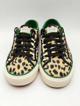 Gucci Tennis 1977 Leopard Print Sneakers Size 7.5 Fw1024lrxsa