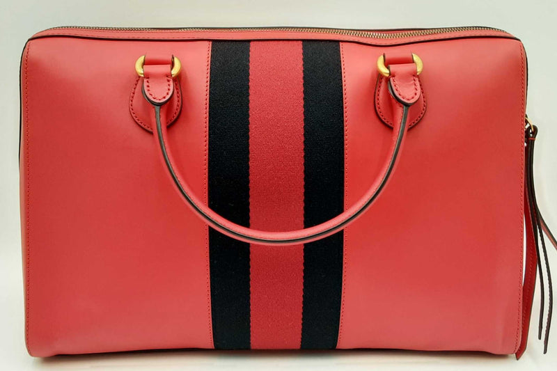 Gucci Red Leather Web Top Handle Bag Eb0924prxdu