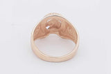 14k Two Tone Gold Horseshoe Featuring Horse Head Ring 5.6g Size 7.5 Eb0326woxsa