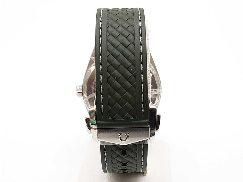 Omega 43 Seamaster Aqua Terra Green Dial Rubber Strap Steel Watch Do0725rxzxde