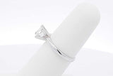 0.70ctw Princes Cut Diamond Ring 14k White Gold 2.3 Grams Size 5.25 Eb1025wwxsa