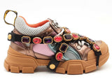 Gucci Flashtrek Sega Brown Size 35.5 Aa0826lzxsa