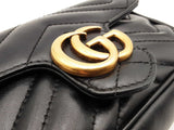 Gucci Gg Marmont Mini Shoulder Bag Black Aa0826worsa