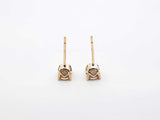 0.46 Cttw Diamond & 14k Yellow Gold Hidden Halo Stud Earrings 0.9g Fw0726lrrdu