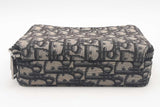 Christian Dior Oblique Jacquard Double Zip Pouch With Strap Eb0326ixzsa