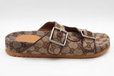Gucci Gg Monogram Canvas Slides Gucci Size 8 Eb0626wxde