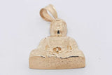 10k Yellow Gold Buddha Pendant 4.4 Grams Eb1125lxzsa