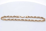 14k Yellow Gold Rope Bracelet 10.4 Grams 8.5 Inch Eb0226rxzde