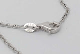 0.49cttw Diamond Pendant Necklace 14k White Gold 4.4 Grams 17 Inch Eb0926pxzsa