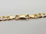 14k Yellow Gold 13.2g Concave Curb Chain 22 In Do0625ixzde