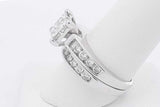 1.57cttw Diamond Wedding Set In 10k White Gold 8.6 Grams Size 8.5 Eb0725ewzsa
