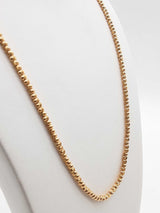 10k Yellow Gold 11.6g Beaded Chain 22 In Do1224pxzde