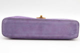 Versace Vivian Purple Suede Clutch Eb0726wrxsa