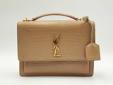 Yves Saint Laurent Sunset Medium Crocodile-embossed Leather Flap Bag Fw0125crzdu