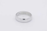 14k White Gold Wedding Band 4.8 Grams Size 9 Eb0426wxzsa