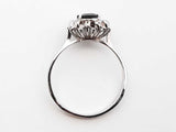 14k White Gold 3.5g Diamond Starburst Cluster Ring Size 11 Lh1225oixde