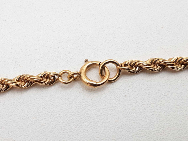 14k Yellow Gold 10.4 Rope Chain 15 In Do0725prxde