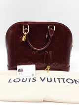 Louis Vuitton Monogram Alma Vernis Patent Leather Top Handle Bag Eb1124rxzdu