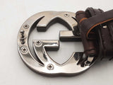 Gucci Interlocking Guccima Brown Belt Sd0725crsa