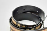 Burberry Check Belt With Gold Tone Tb Buckle Eb1024lxzdu