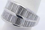 3.6cttw Diamond Ring In 18k White Gold 17.1 Grams Size 6.5 Eb0326lixzdu