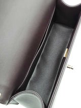 Chanel Boy Bag In Dark Brown Quilted Lambskin Fw0725lixzdu