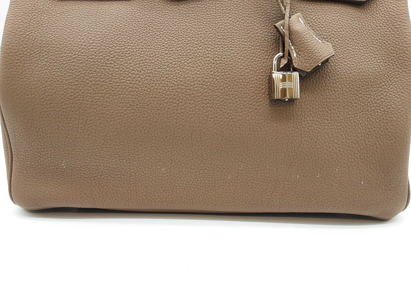 Hermes Birkin 35 Etoupe Brown Togo Palladium Handbag Do0325loxzxde